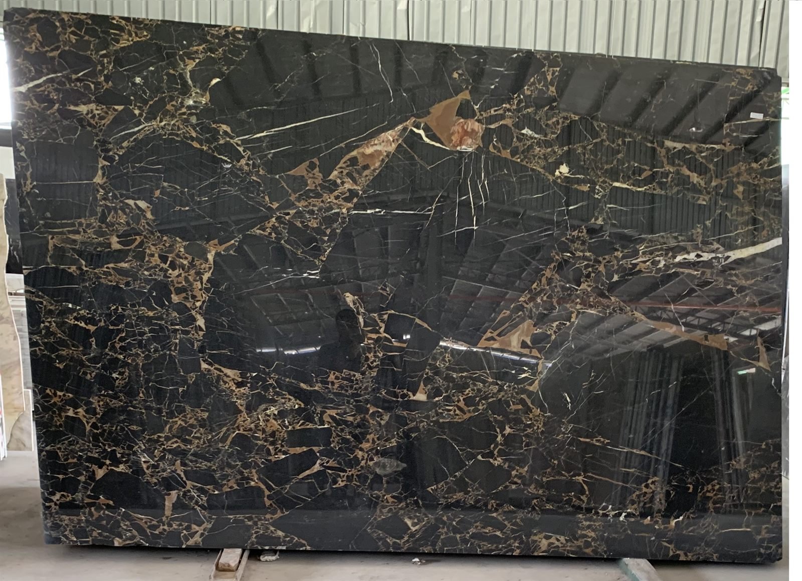 Black and Gold marble slab